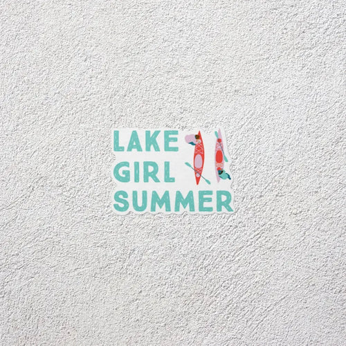Lake Girl Summer - Waterproof Sticker - 3 in