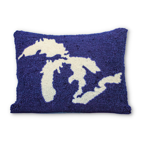Great Lakes Hook Pillow