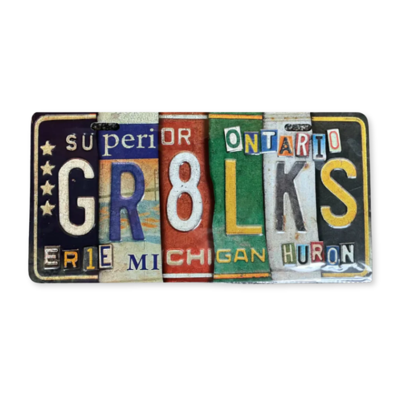 Great Lakes License Plate Souvenirs