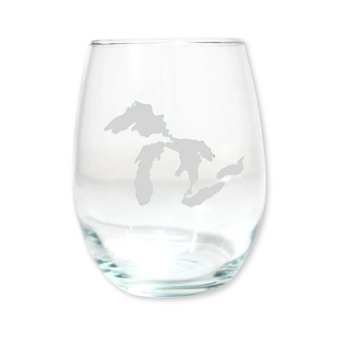 Great Lakes Wine Glass (Frosted)