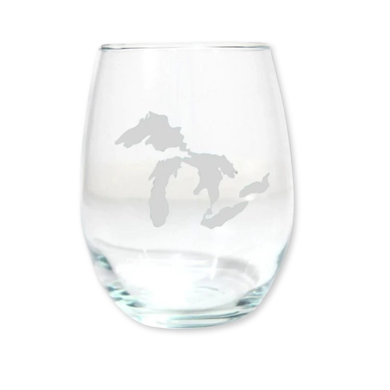 Great Lakes Wine Glass (Frosted)