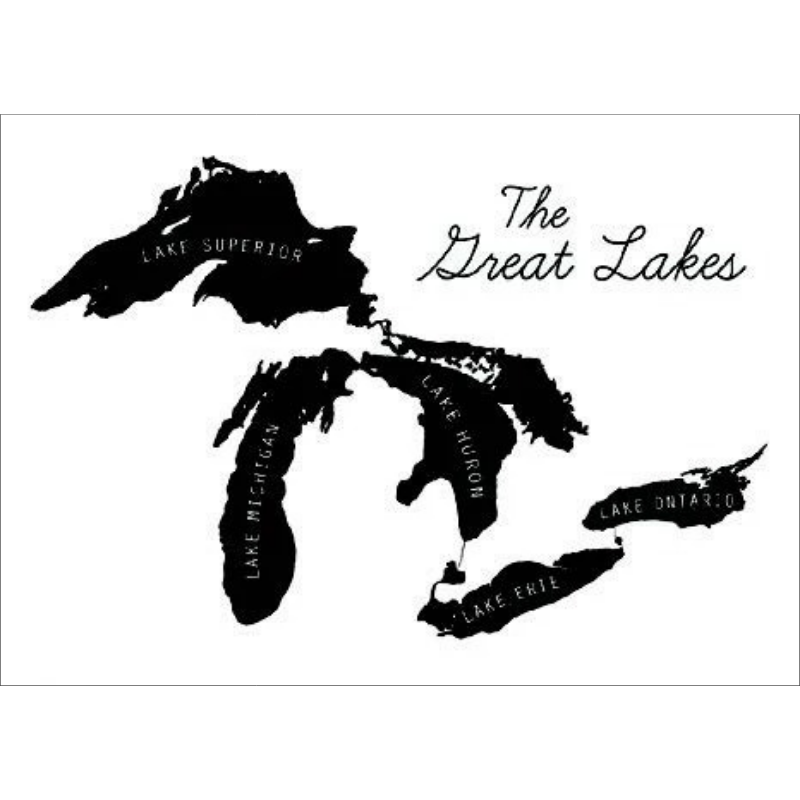 Illustrated Great Lakes Magnet