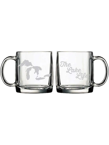 The Lake Life Glass Mug