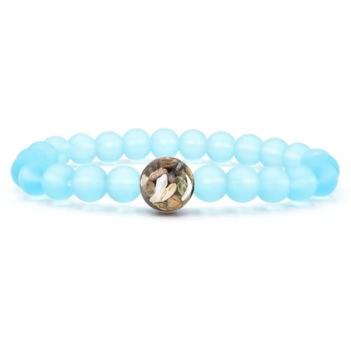 Great Lakes Turquoise Bay Glass Bracelet