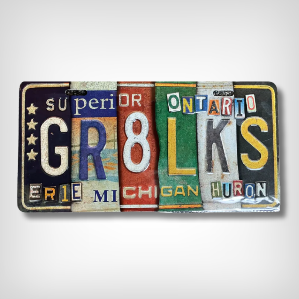 Great Lakes License Plate Souvenirs
