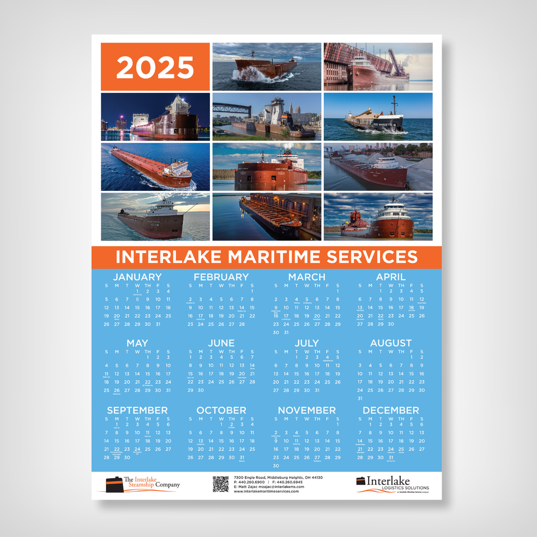 2025 Interlake Wall Calendar