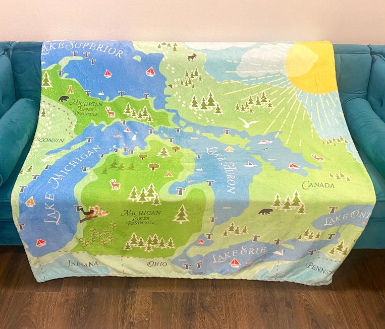 Great Lakes Plush Blanket