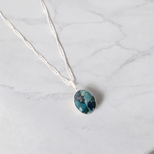 Leland Blue Oval Necklace