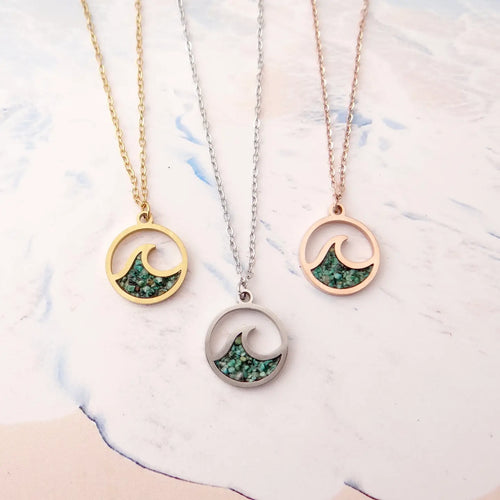 Aqua Wave Necklace