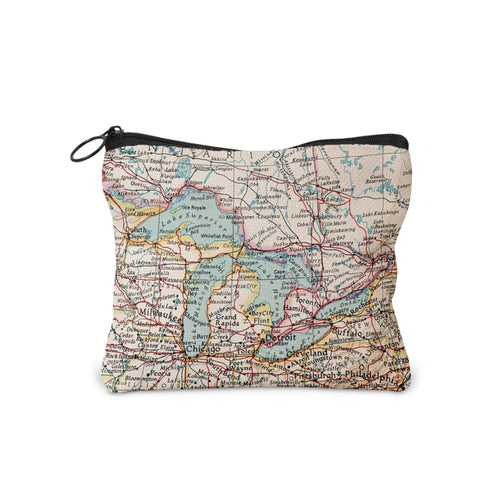 Great Lakes Map Change Purse