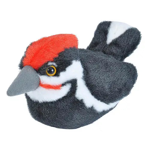 Pileated Woodpecker Stuffed Animal w/ Sound 5.5