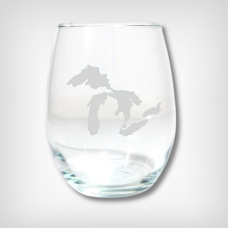 Great Lakes Wine Glass (Frosted)