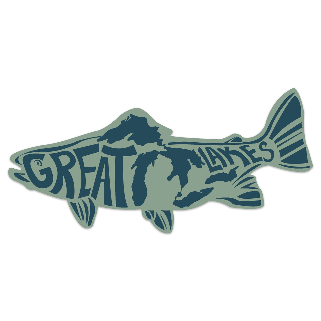 Troutline Great Lakes Sticker