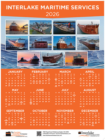 2026 Interlake Wall Calendar – National Museum of the Great Lakes