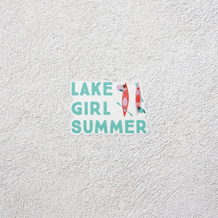 Lake Girl Summer - Waterproof Sticker - 3 in