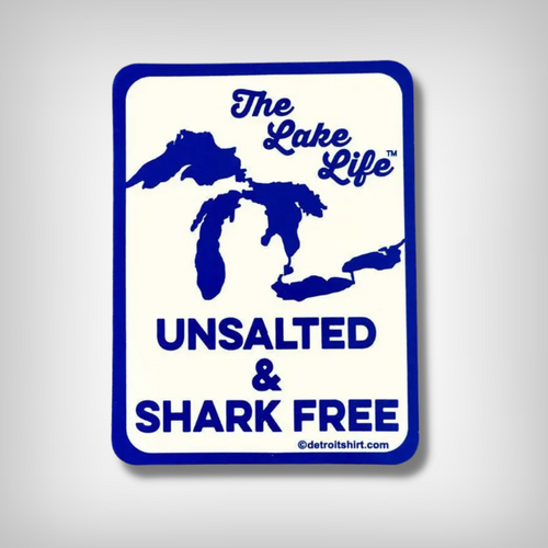 The Lake Life - Unsalted & Shark Free Sticker