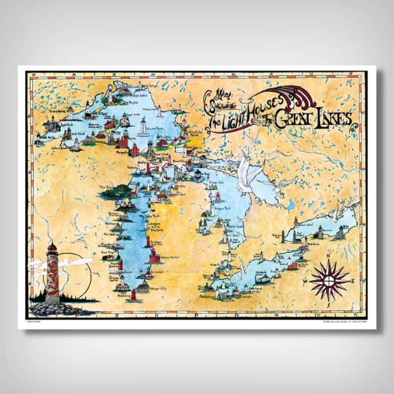 Great Lakes Map Posters