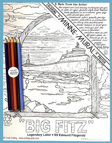 Minne-Mural Coloring Art Posters