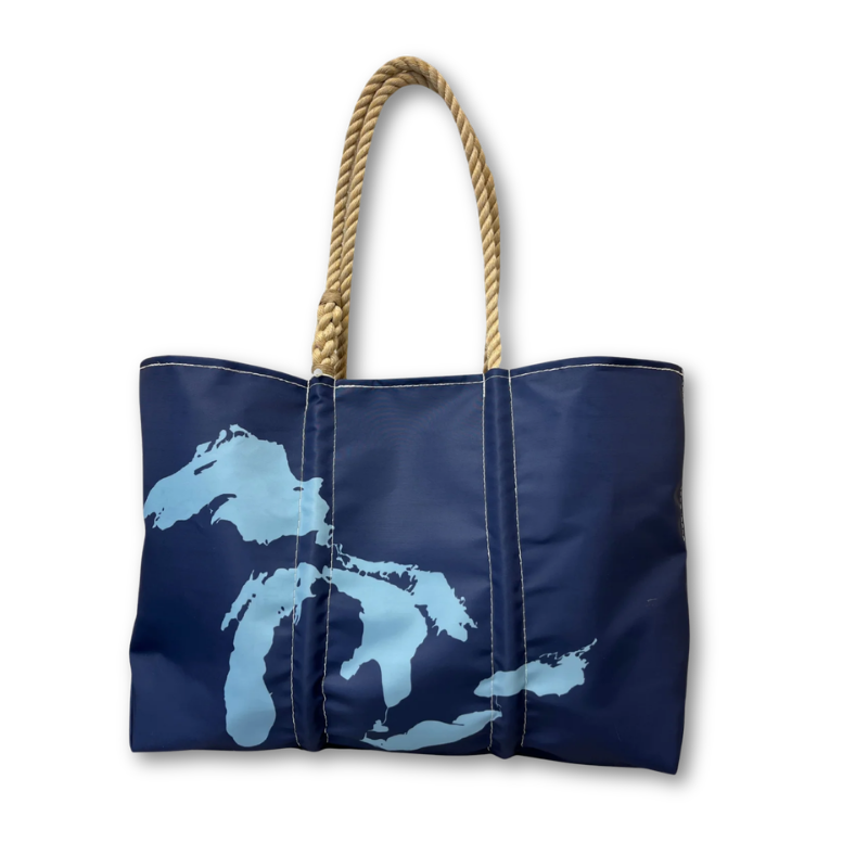 NMGL Custom Sea Bags Tote - Great Lakes on Navy