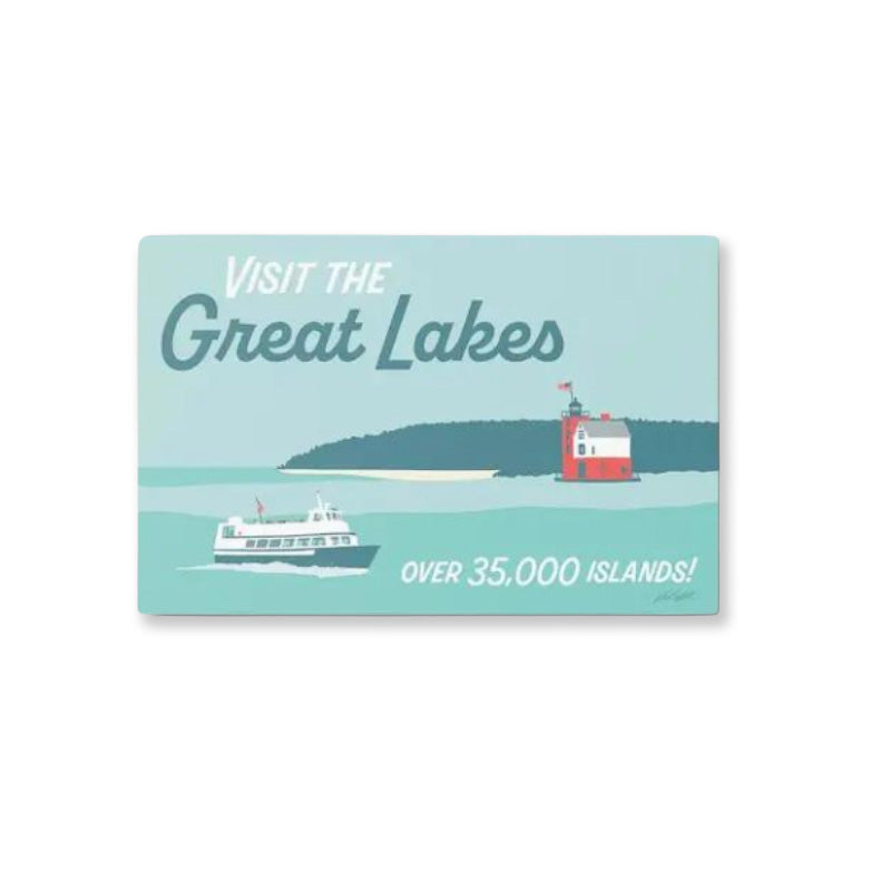 Visit the Great Lakes Travel Postcard