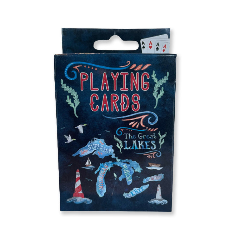 Great Lakes Watercolor Playing Cards