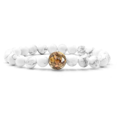 Great Lakes White Howlite Bracelet