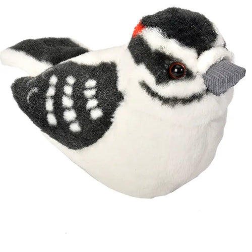 Downy Woodpecker Stuffed Animal w/ Sound 5.5