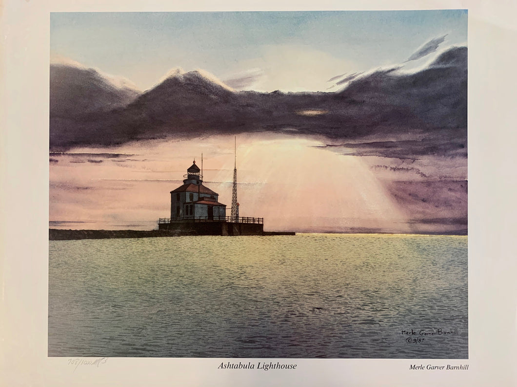 Merle Garver Barnhill Watercolor Lighthouse Prints - Signed and Numbered